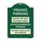 Signmission Entry by Key Access Estacionamiento Privado Acceso Con Llave Solamente Alum, 24" H, G-1824-24092 A-DES-G-1824-24092 - alternate 1
